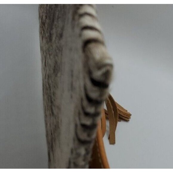 Soul Carrier Illumination Cowhide Suede Leather Clutch Purse with Tassel - Picture 5 of 11